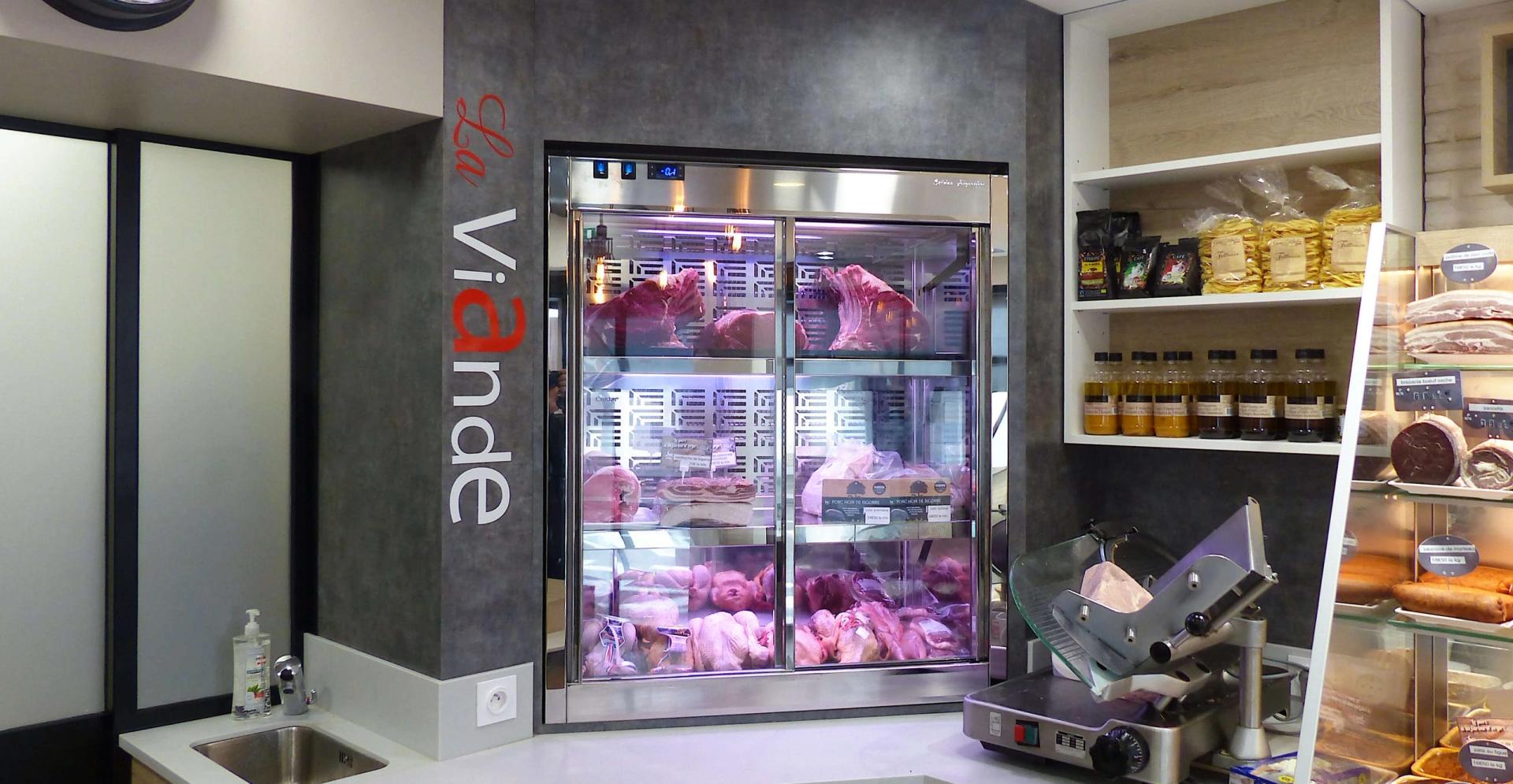Kühlvitrine für Fleisch