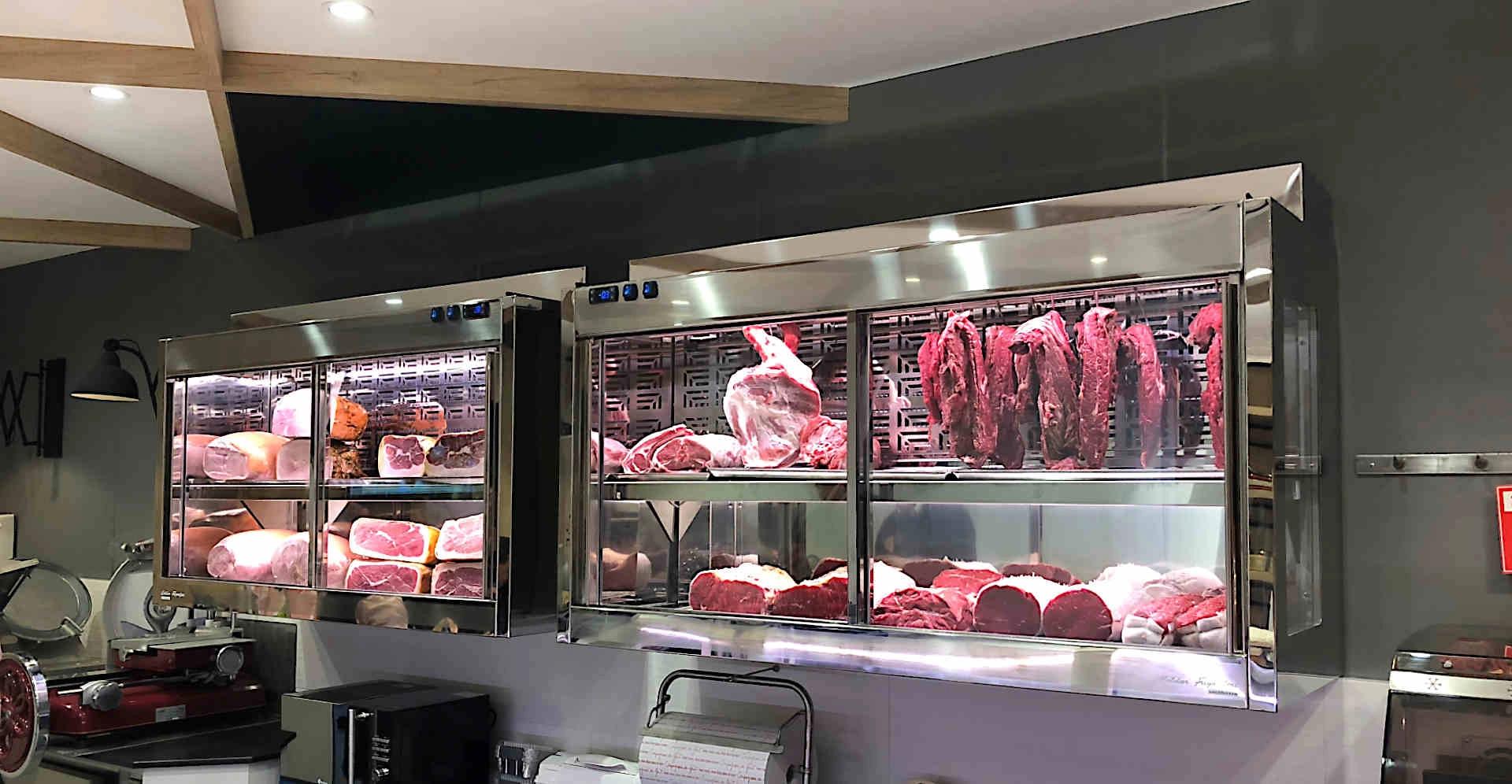 Wall-mounted Back Counters for Cold Cuts and Meat