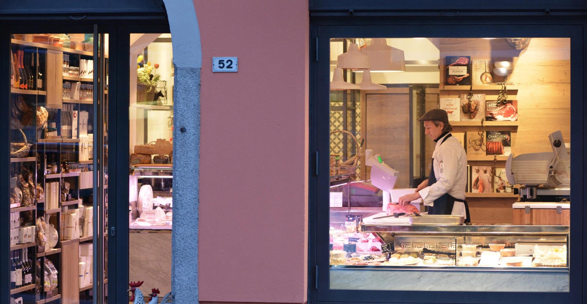 Kühlvitrine für Fleisch