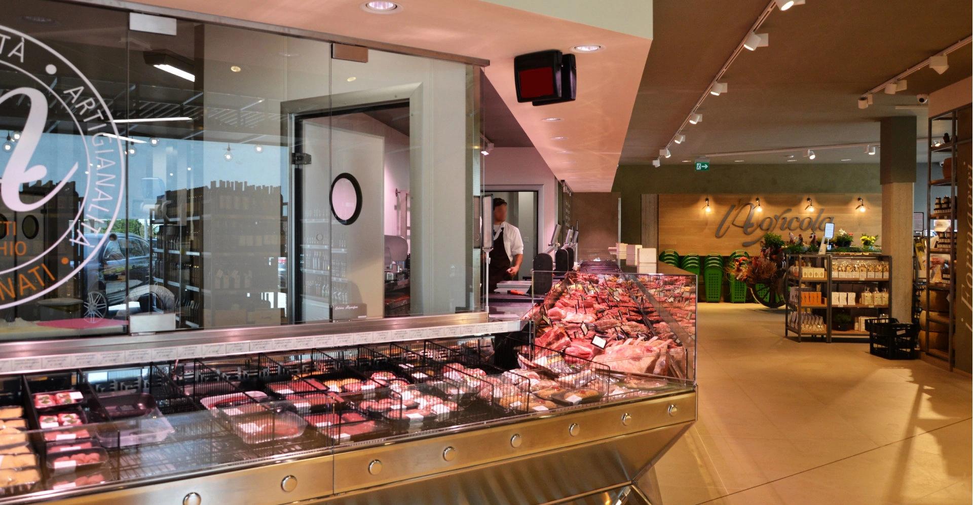 soft meat butcher counter