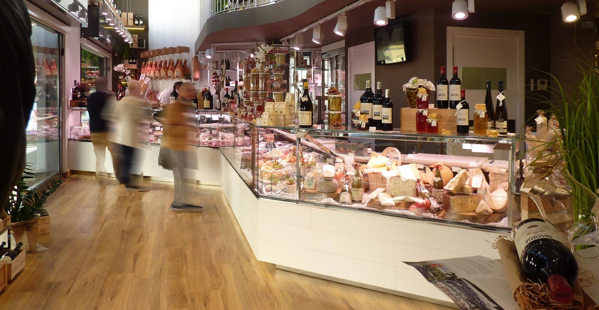 Cured Meats and Cheeses Display Case