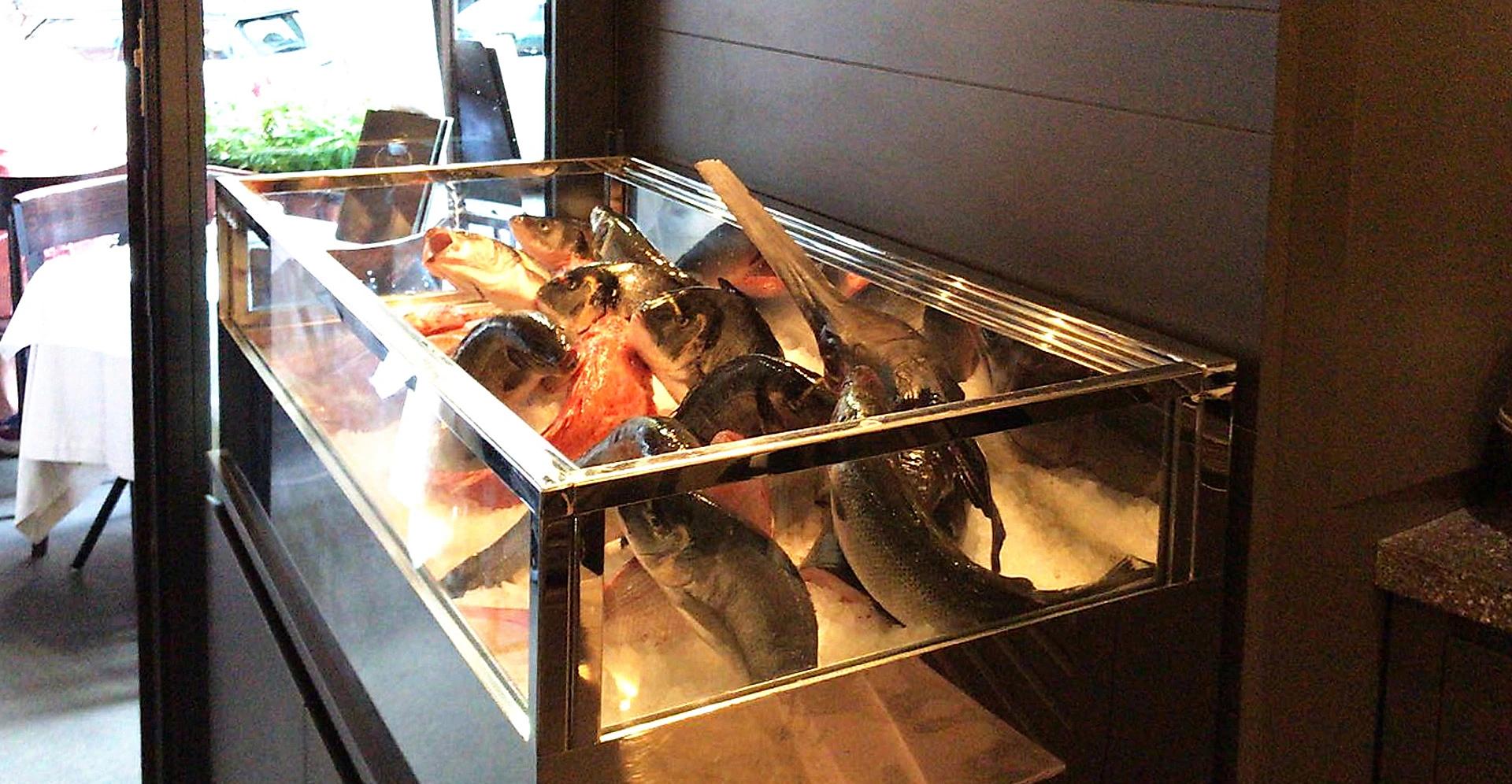 Frischfischaussteller