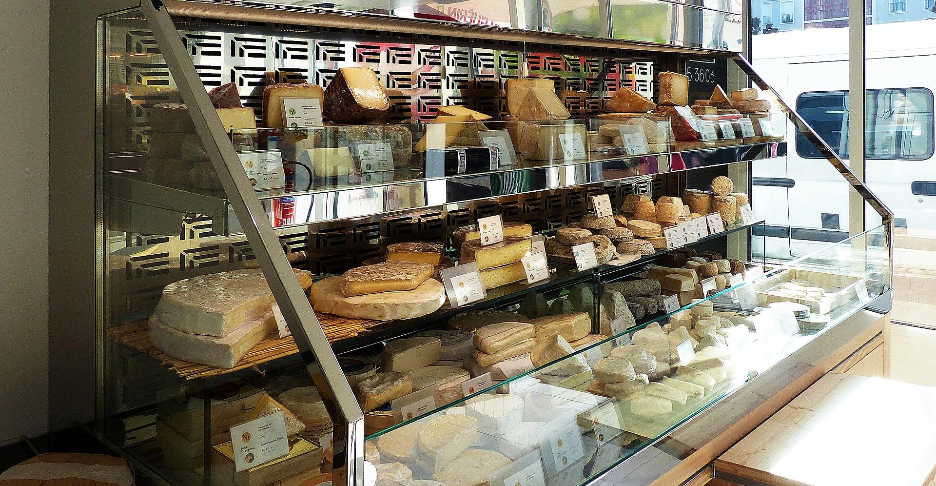 Kühlschrankvitrine für Käse